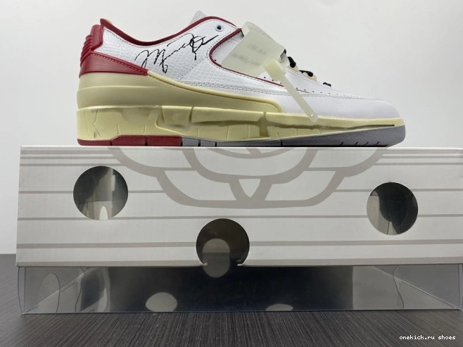 Rep White 2 Off-White Jordan DJ4375-106 Low Red Retro SP 0610